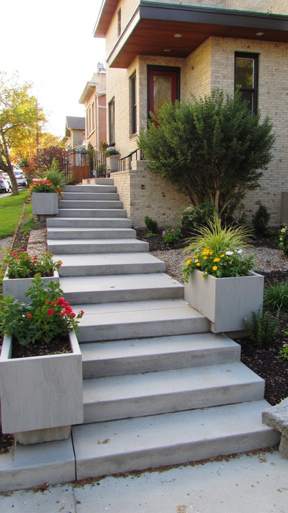vibrant multi level entrance oasis