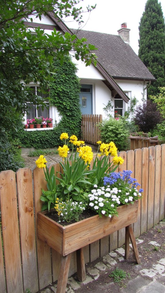 vibrant oasis with planters