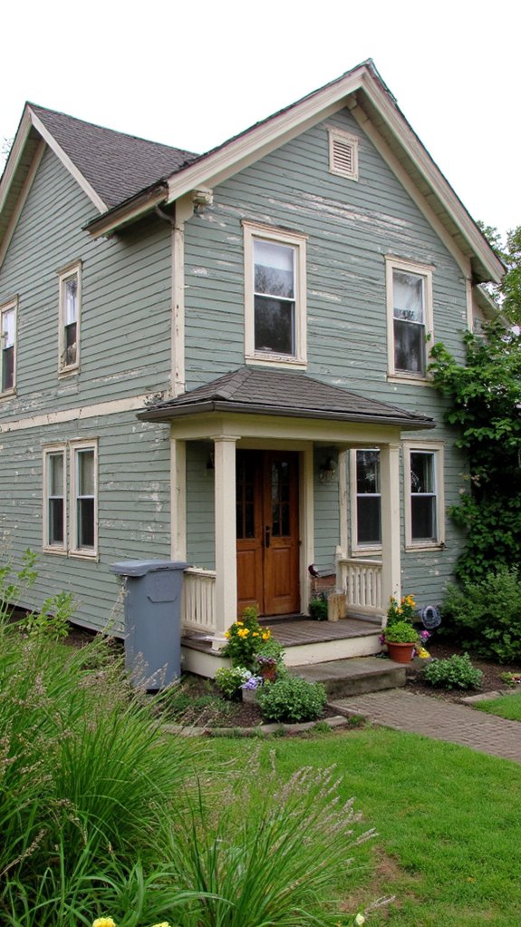 vibrant painted wood siding