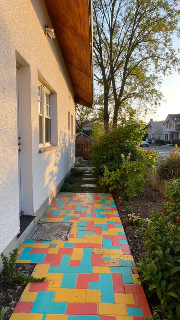 vibrant retro pattern tiles