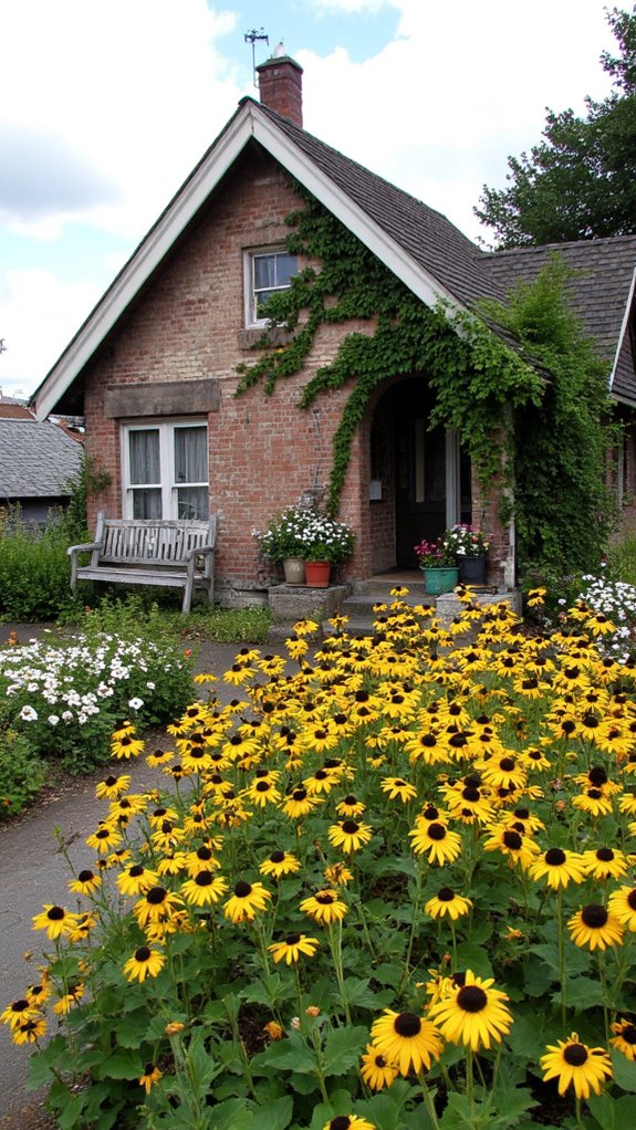 vibrant summer garden blooms