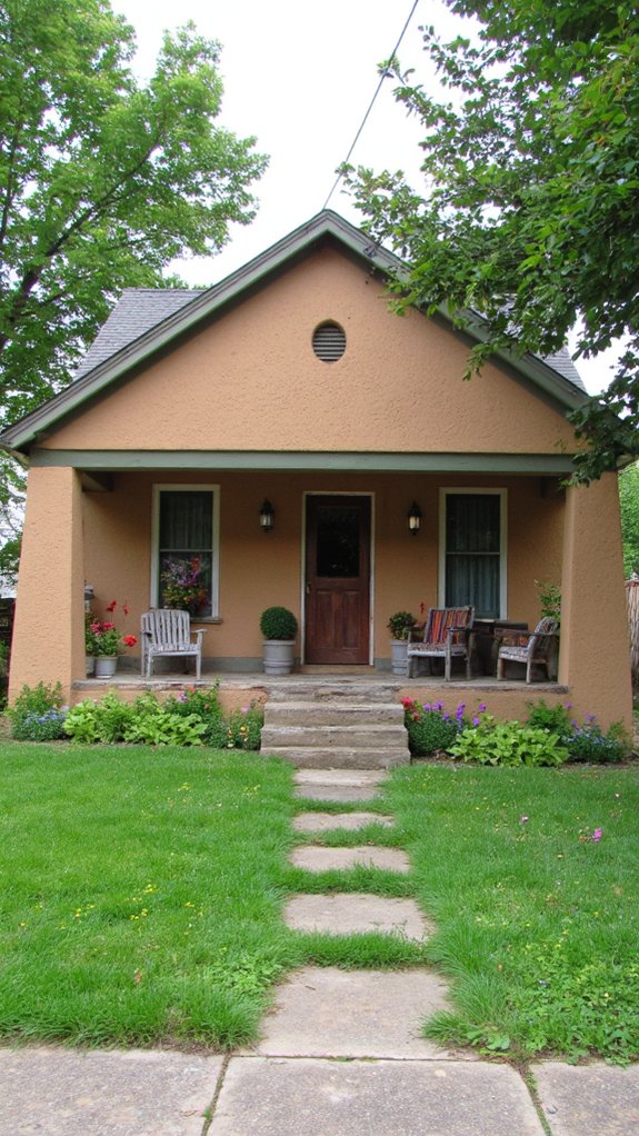 vibrant textured exterior finish