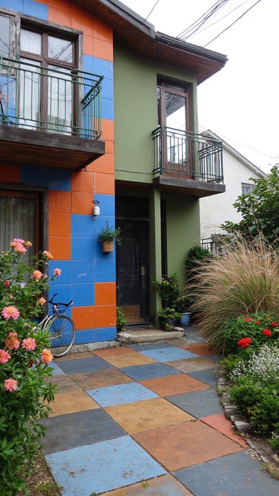 vibrant tiles enhance aesthetics