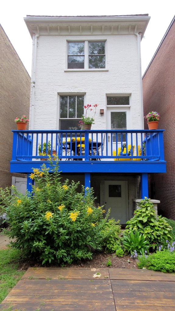 vibrant turquoise and yellow