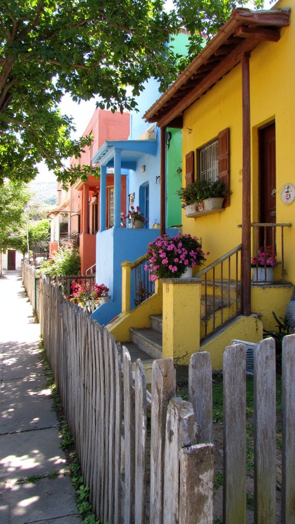 vibrant unique cheerful cottages