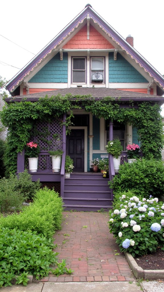 vibrant victorian cottage colors