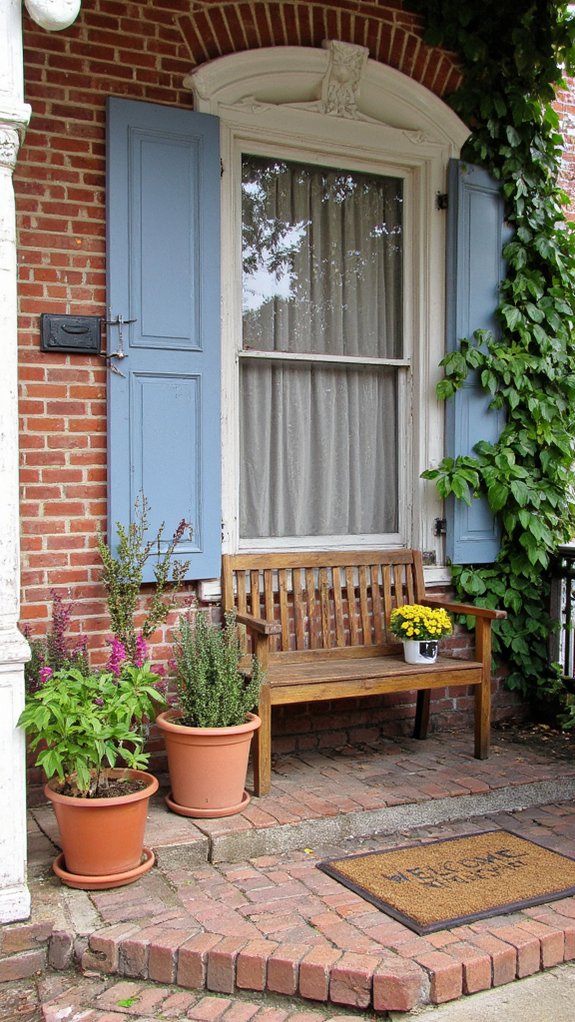 vintage charm through shutters