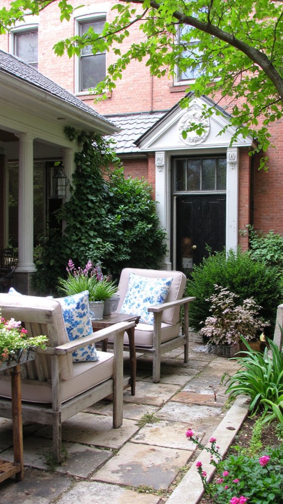 vintage elegance in outdoor spaces