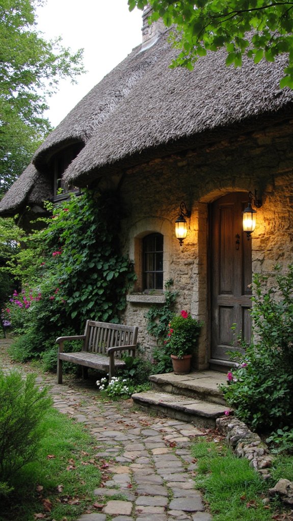 vintage lighting enhances charm