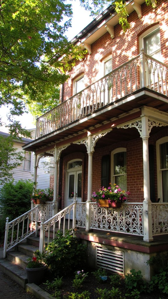 vintage railings enhance nostalgia