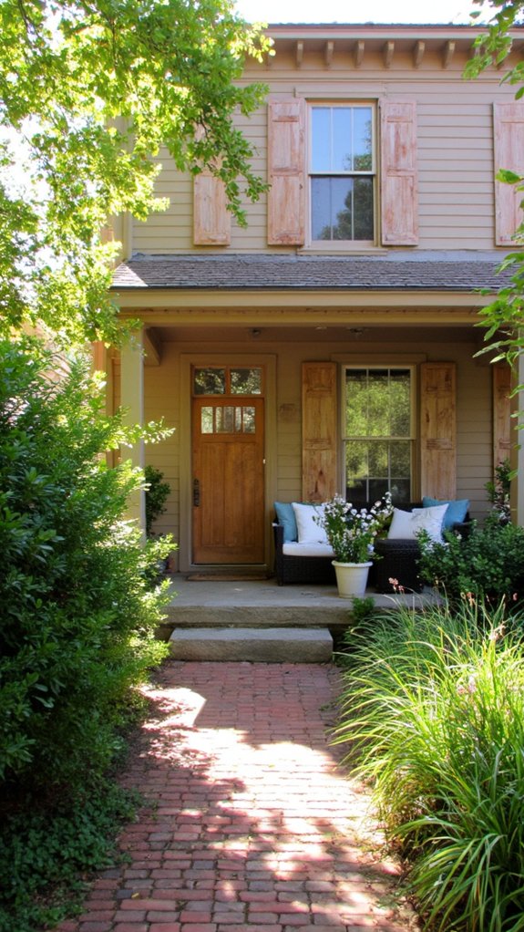 warm almond colonial elegance