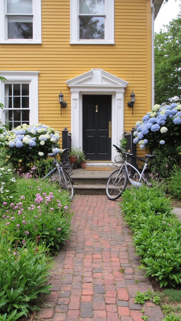 warm inviting colonial exterior