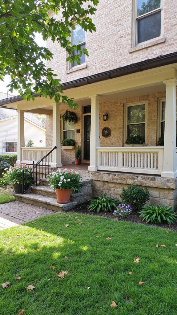warm inviting colonial exterior