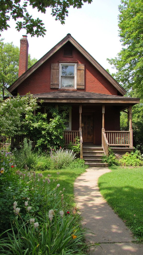 warm inviting cottage exterior