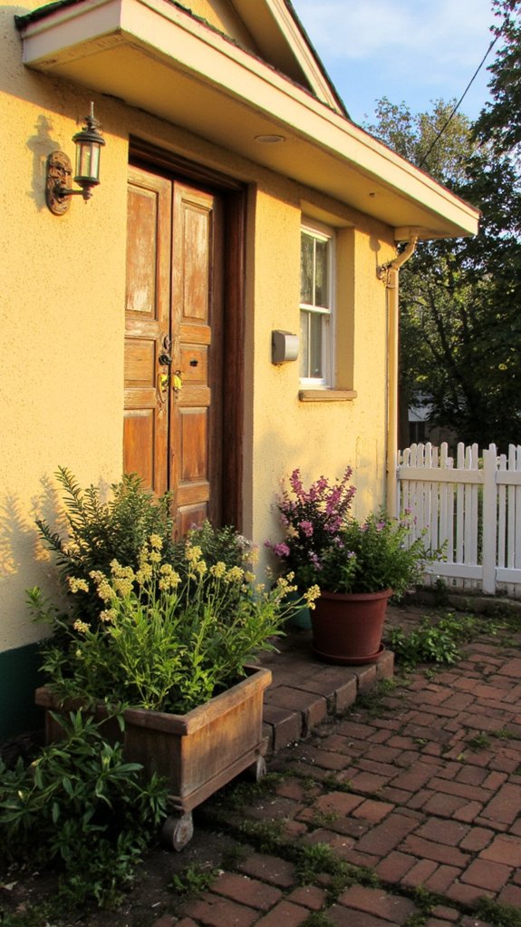 warm inviting entrance color