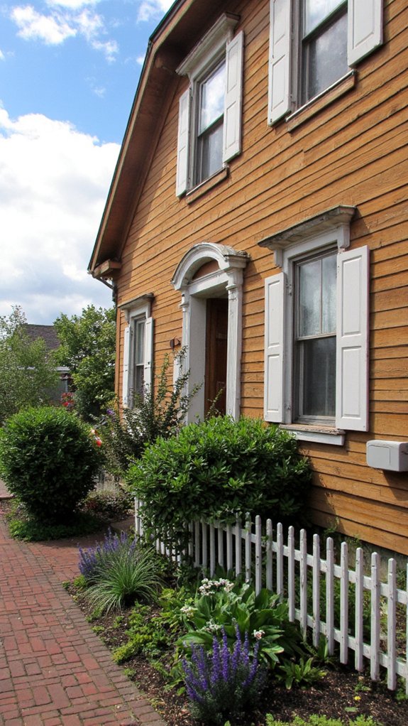 warm rustic cottage trim