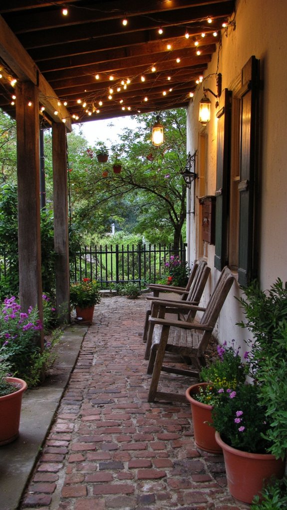 warm rustic lighting ambiance