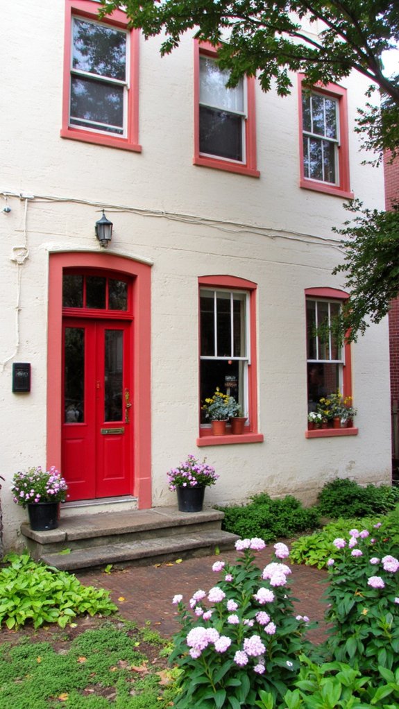 warm sand vibrant coral