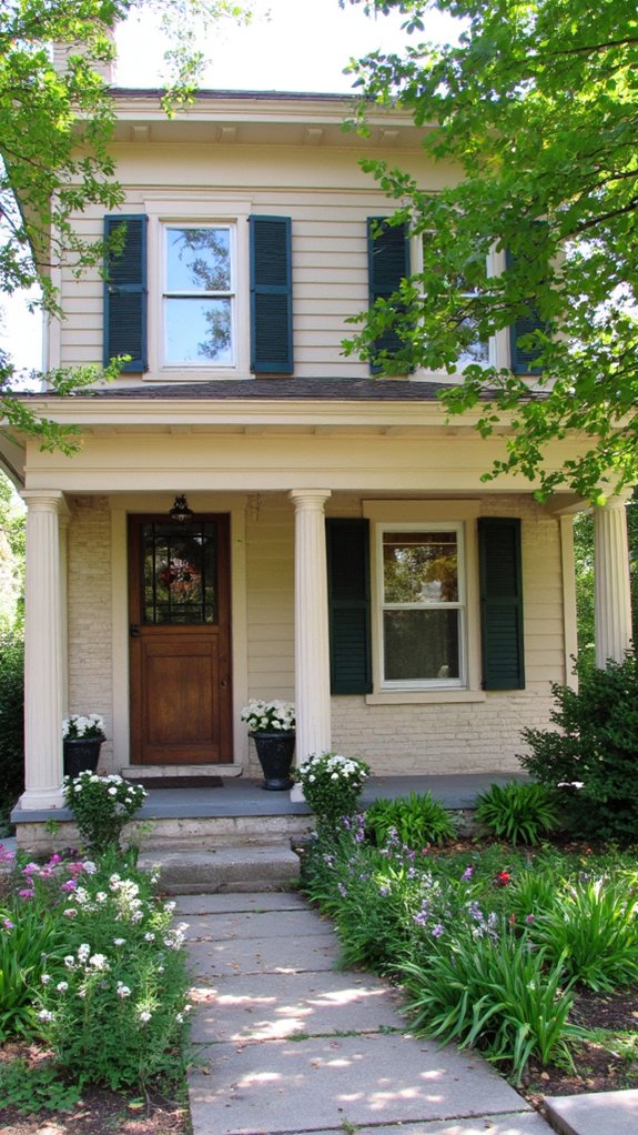 warm tones vibrant greens