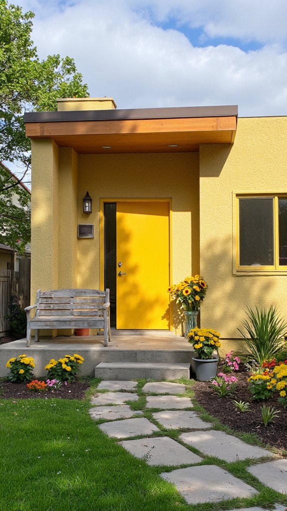 warm vibrant inviting exterior