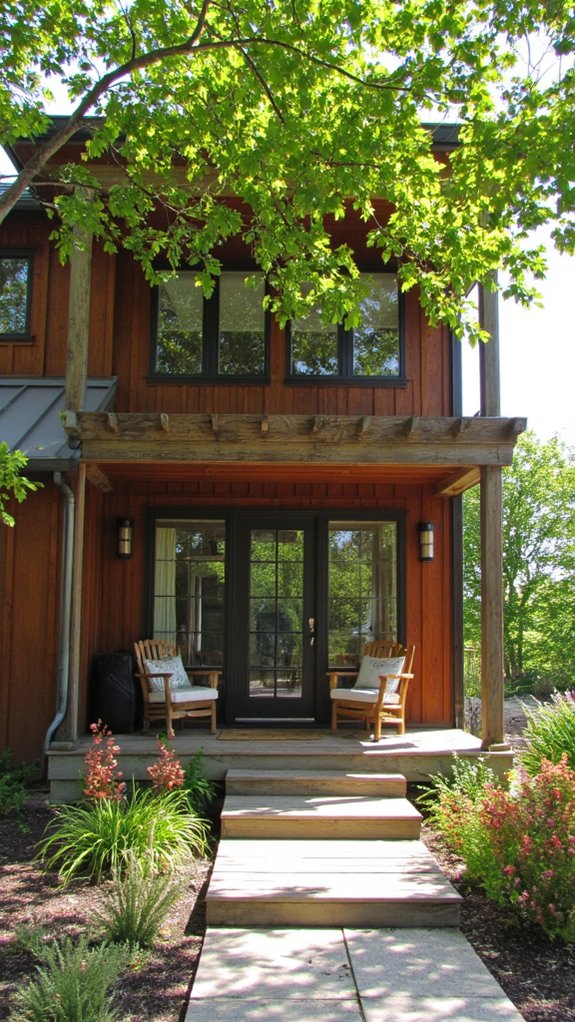 warm wood complements modern design