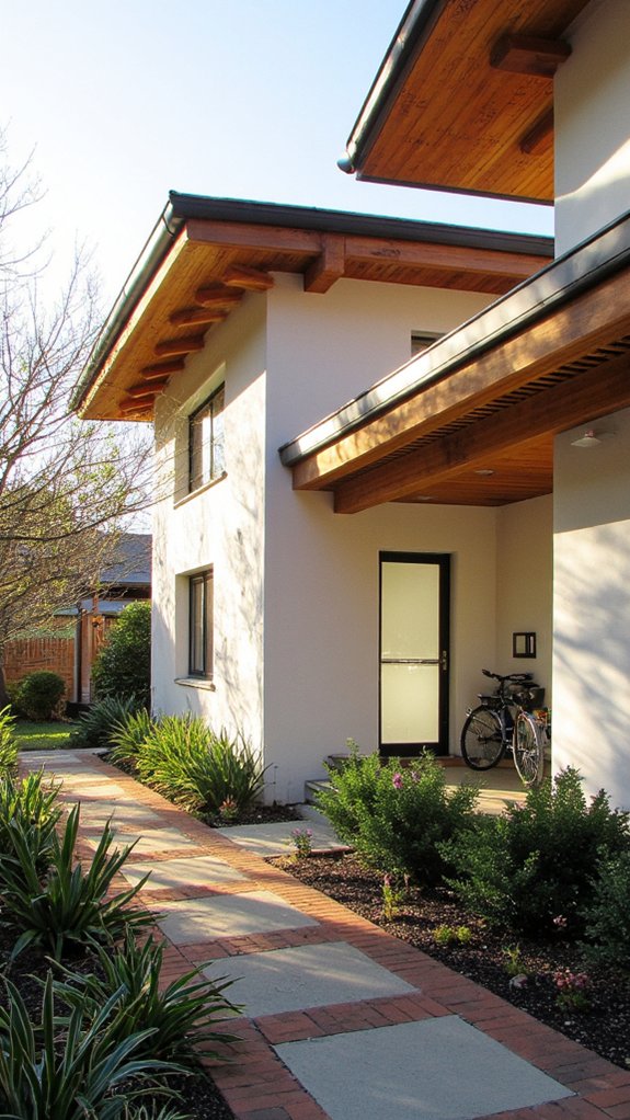 warmth of wooden eaves
