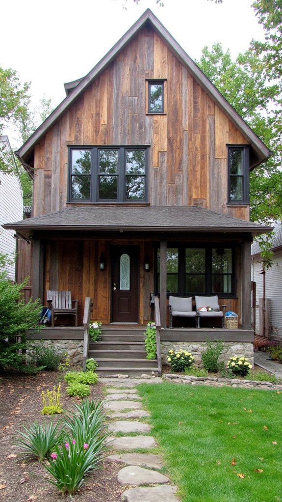 warmth through reclaimed wood