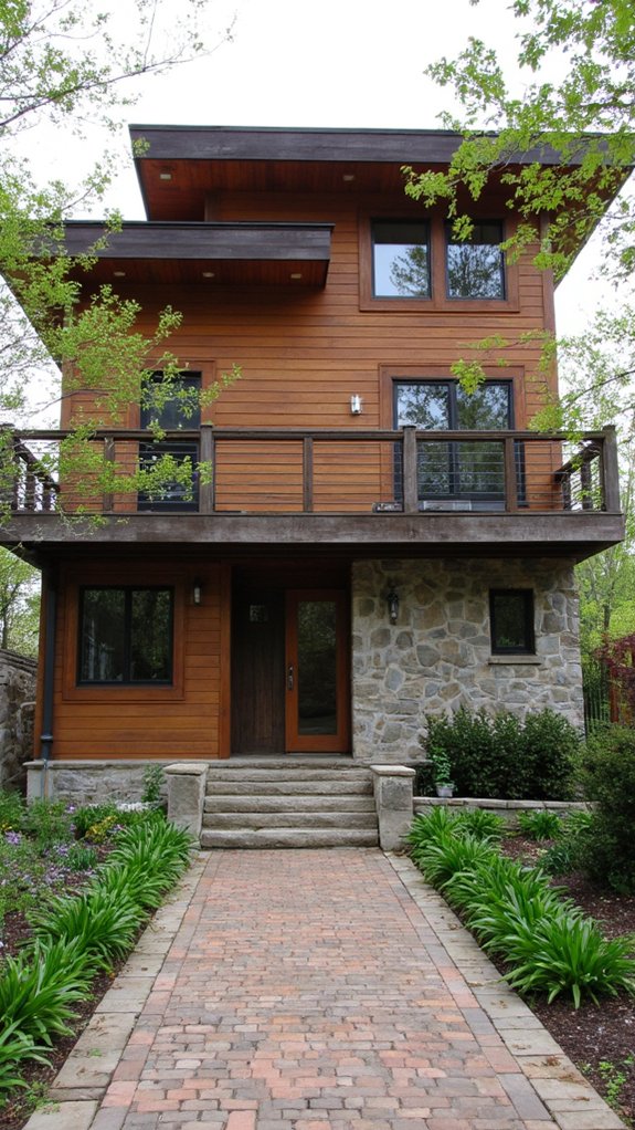 warmth through wooden accents