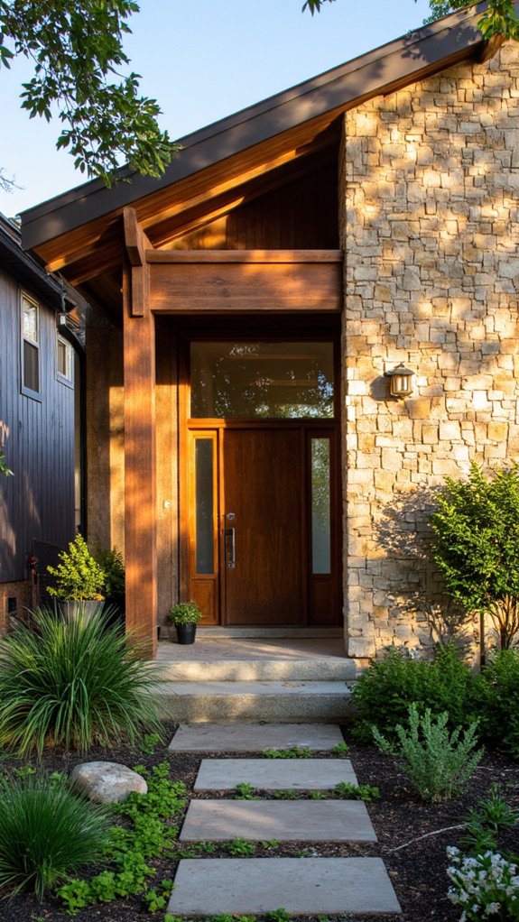 welcoming open concept entrances