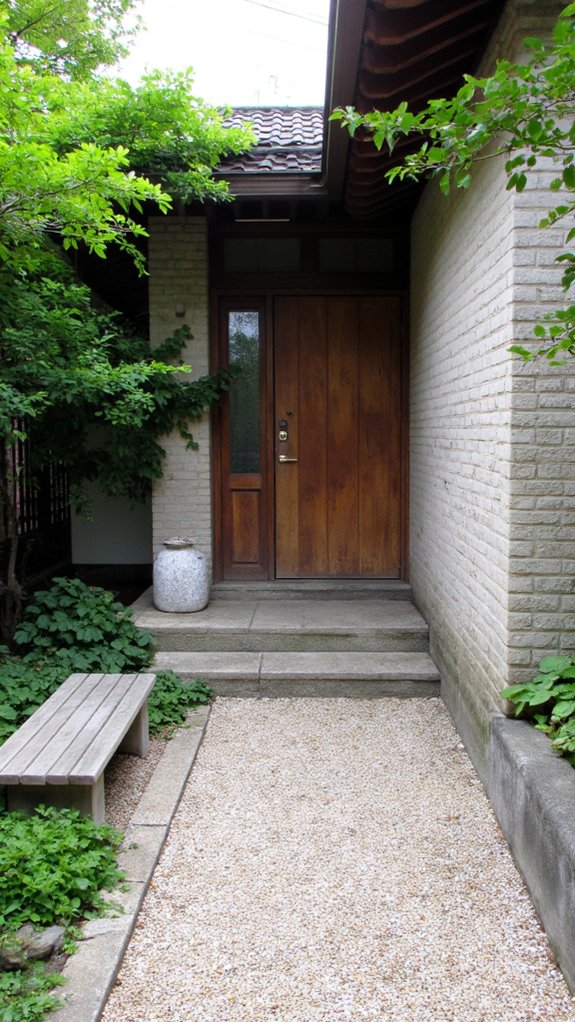 welcoming serene entryway decor