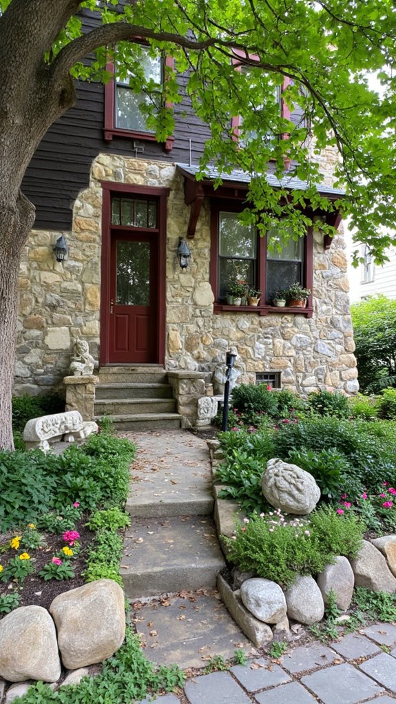 whimsical garden stone sculptures