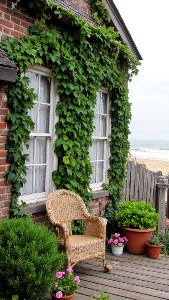 whimsical ivy covered cottages