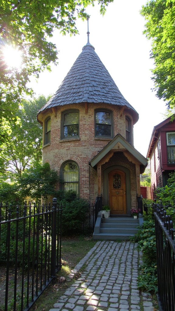 whimsical turret roof charm
