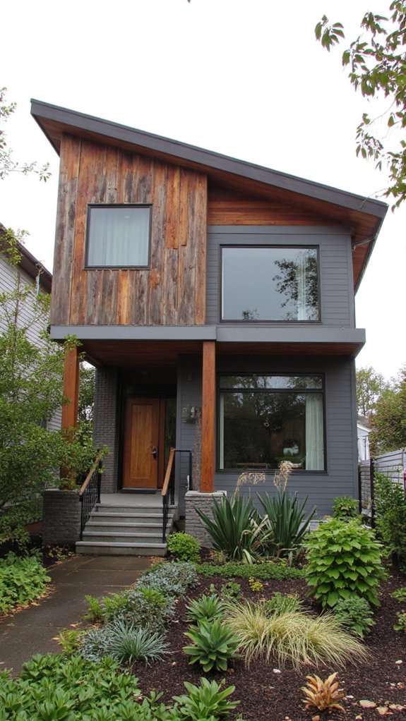 wood accents enhance aesthetics