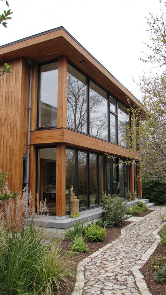 wood and glass harmony