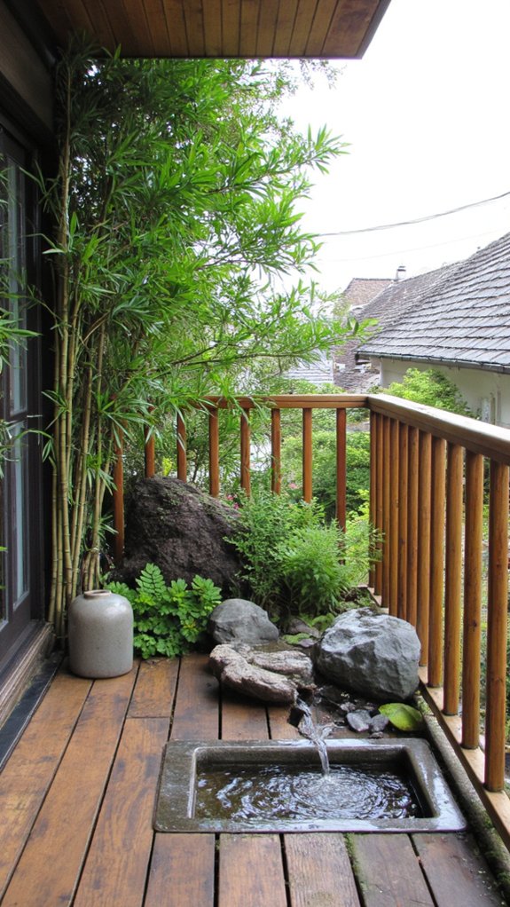 zen inspired balcony oasis