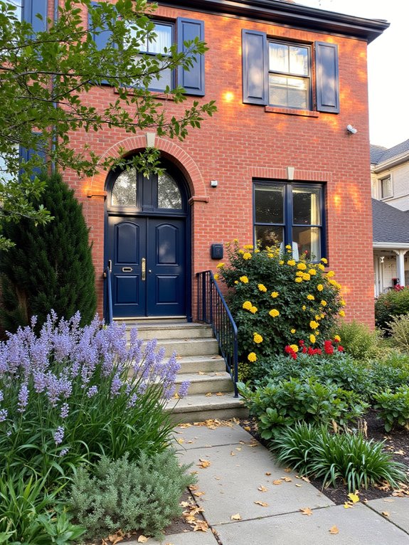 accent colors enhance brick