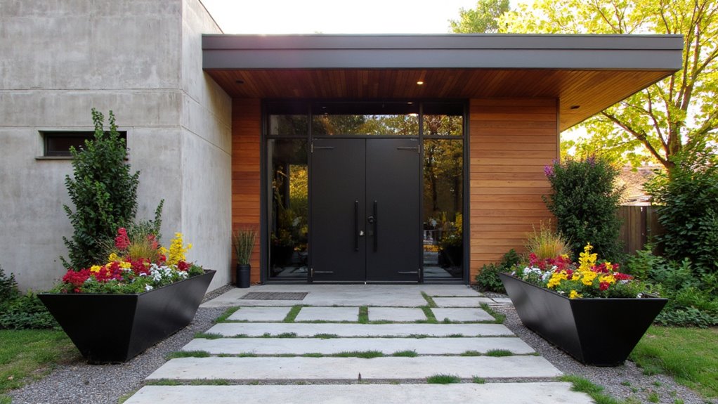 artistic unique welcoming entryway