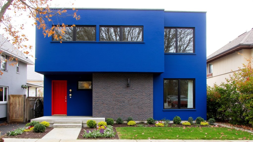 bold colorful home exteriors