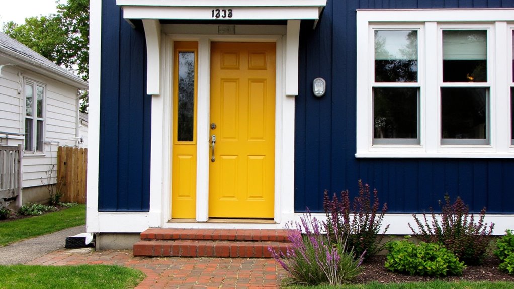 bold colors enhance curb appeal