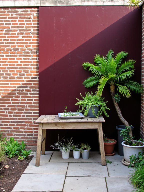 burgundy and mustard harmony