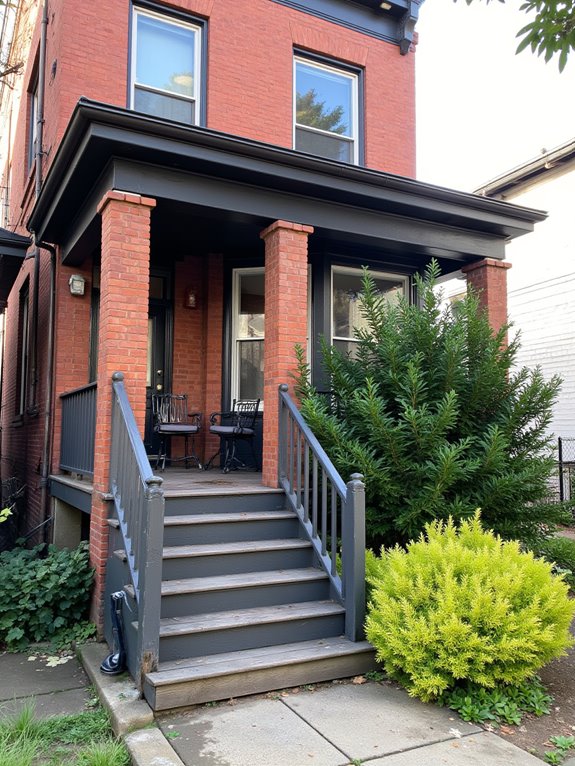 charcoal and brick elegance