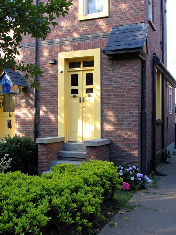 charcoal brick soft yellow