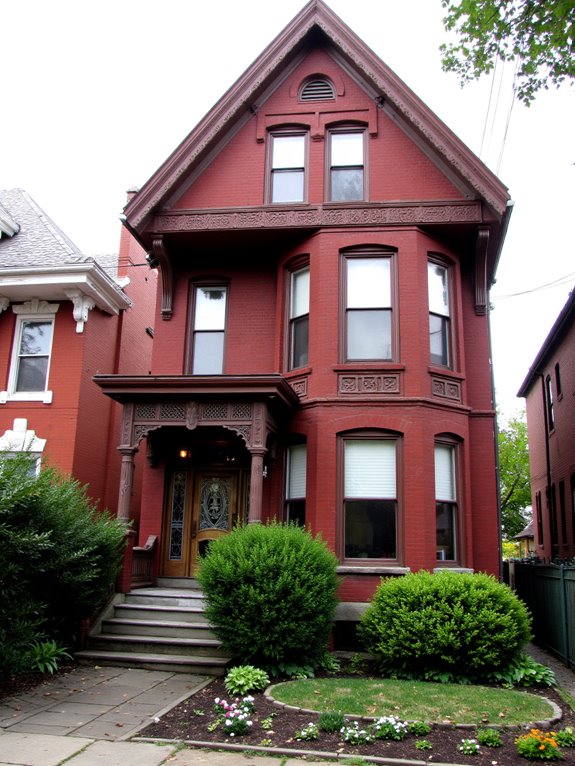 charming red brick victorians