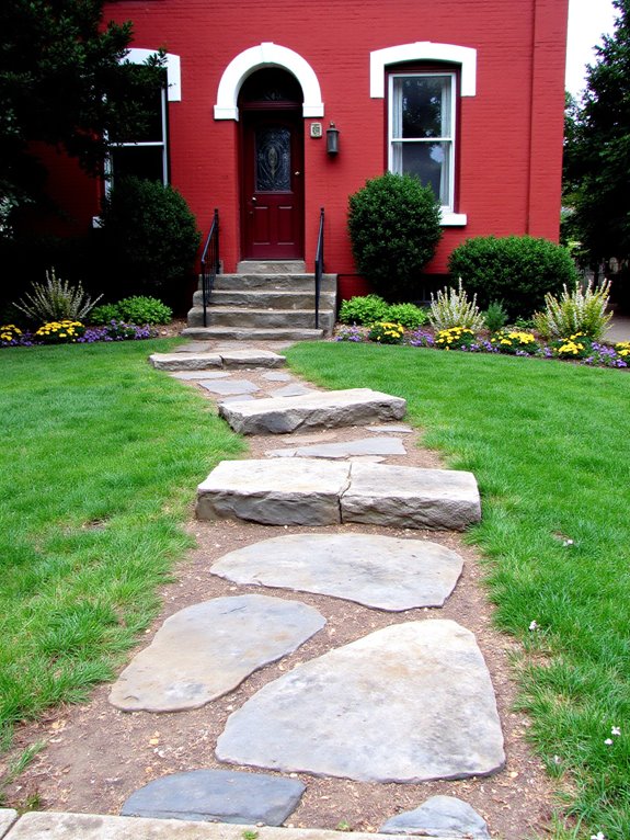 charming stone pathway entrance
