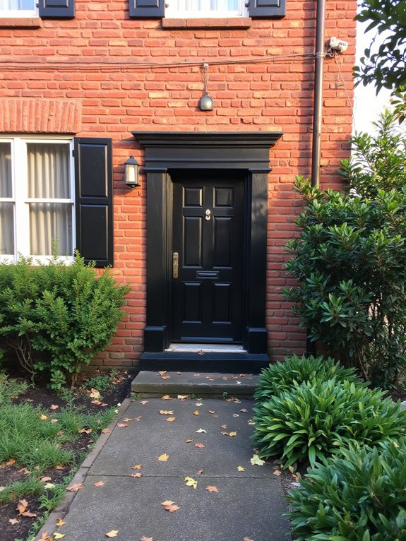 chic bold black exterior