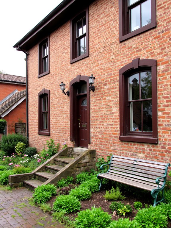 chocolate brown trim elegance