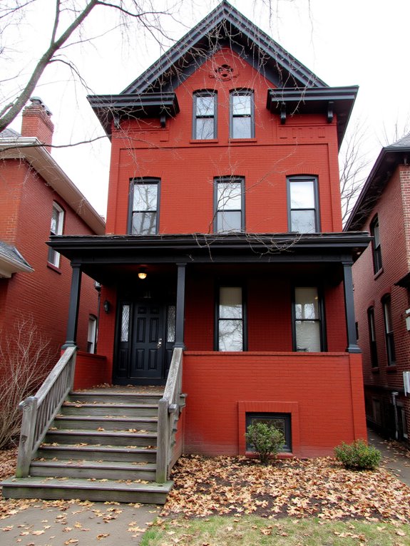 cohesive red brick neighborhoods