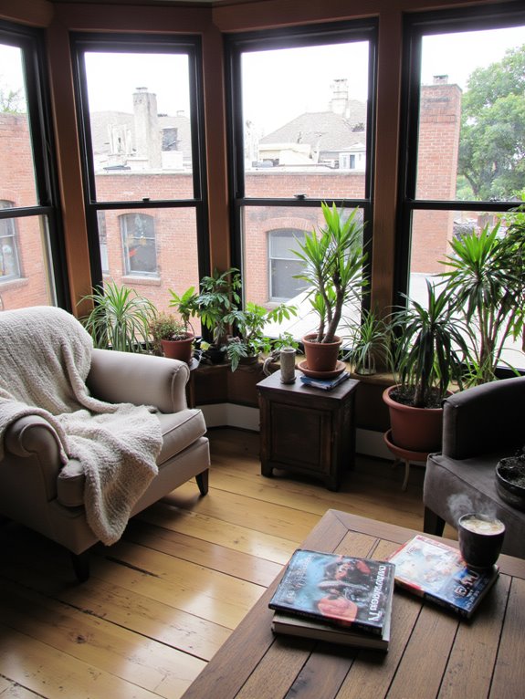 comfortable light filled retreat