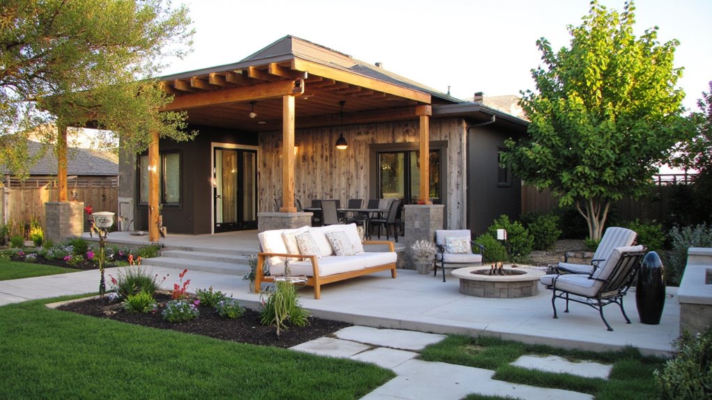 comfortable stylish outdoor oasis